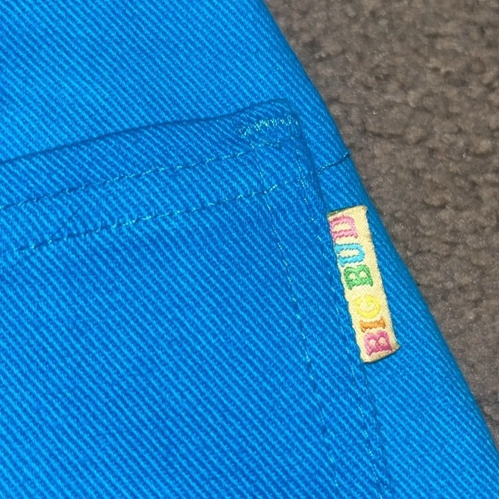 Big Bud Press Shortalls Unisex Oversized Teal Blue XS‎ - Image 9