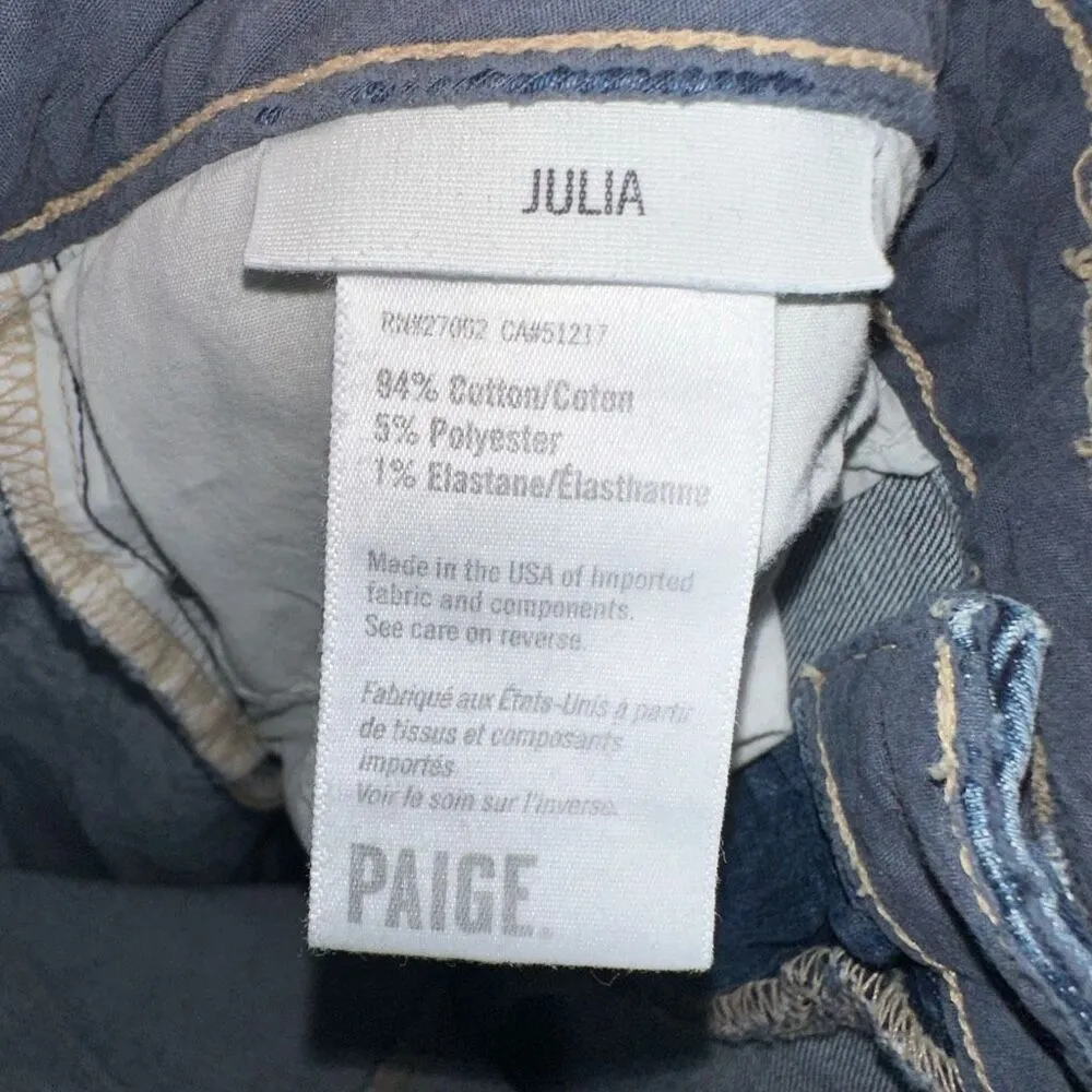 Paige Julia ankle medium wash distressed 31 jeans - Image 4