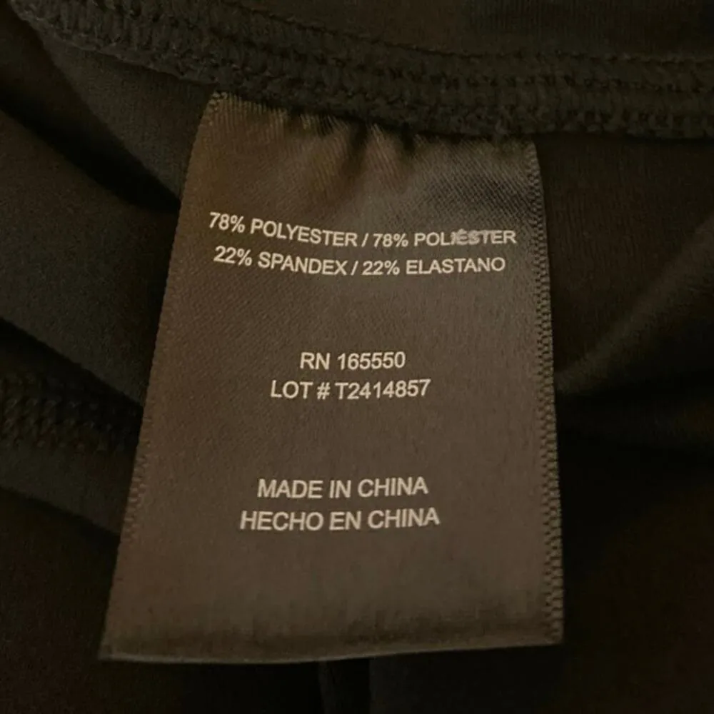 NEW 32 Degrees Heat Black High Waisted Activewear Workout Yoga Leggings Pants L Size L - Image 5