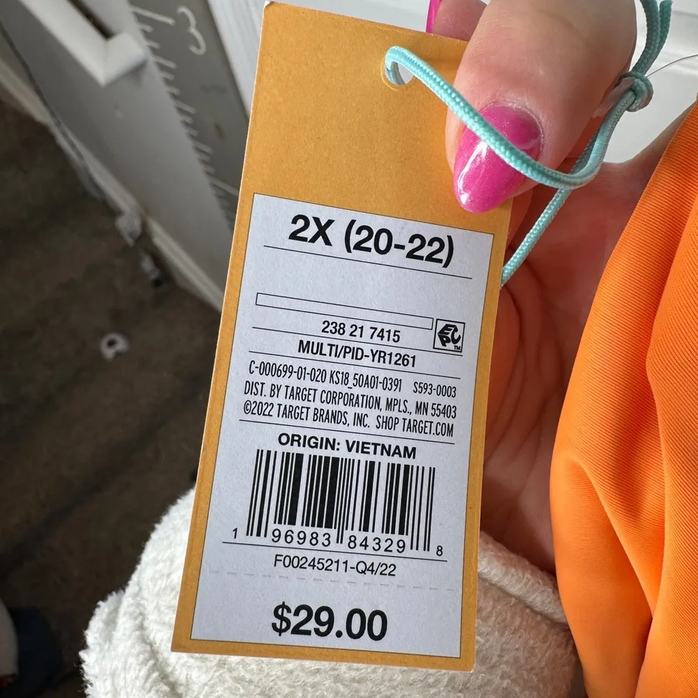 KONA SOL High Waisted Skirted Abstract Print Bikini Bottom Size 2XL‎ (20-24) NEW - Image 4