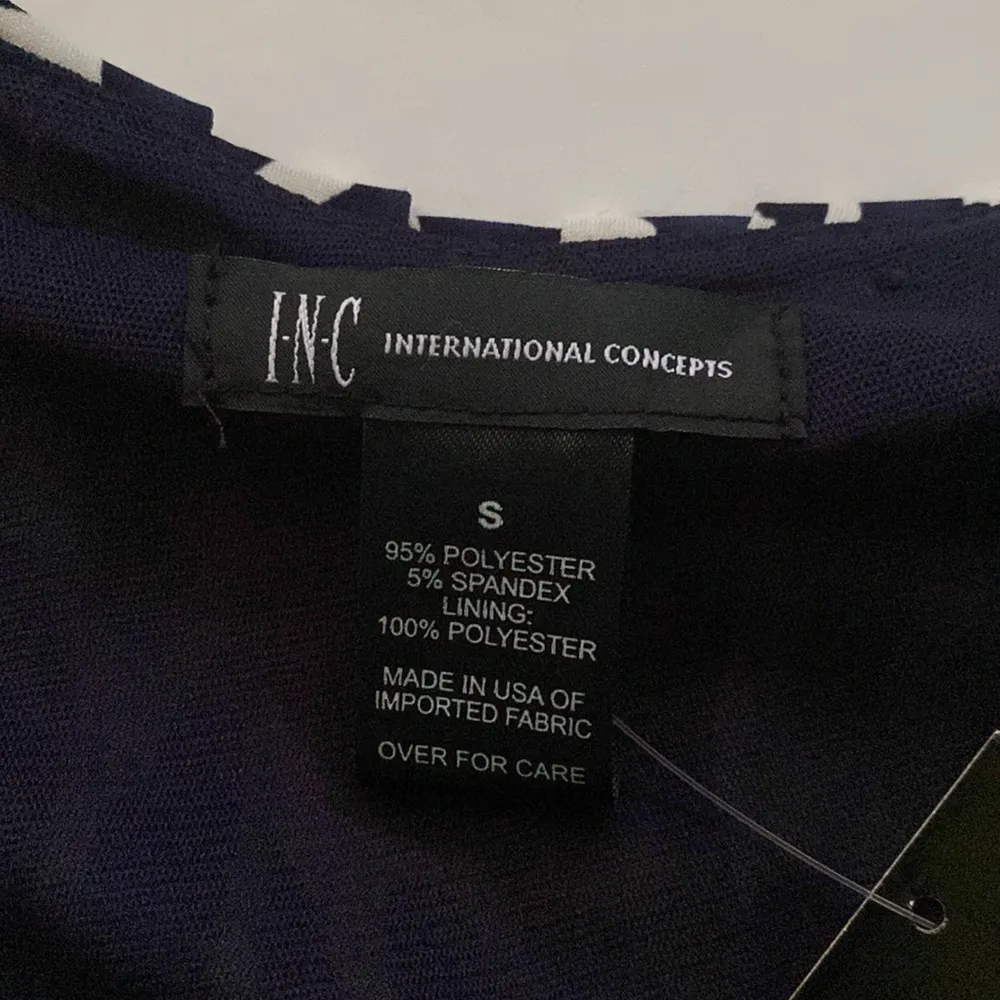 INC International Concepts Bali Batik sleeveless banded mini dress, size small - Image 3