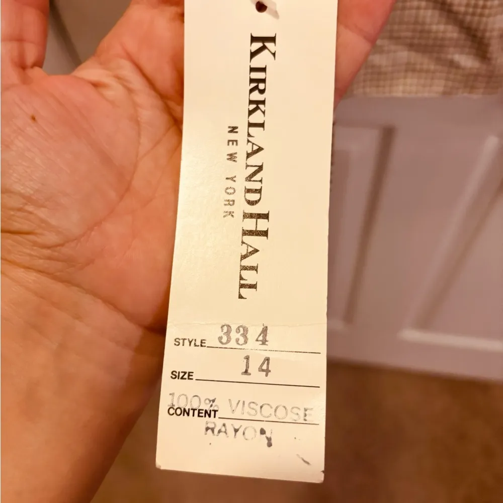 Kirkland Signature Tan Blazer Textured Suit Jacket - Image 4