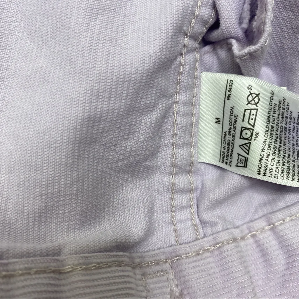 NEW Gap Cropped Vintage Icon Corduroy Jacket in Lilac size M Medium NWT - Image 12