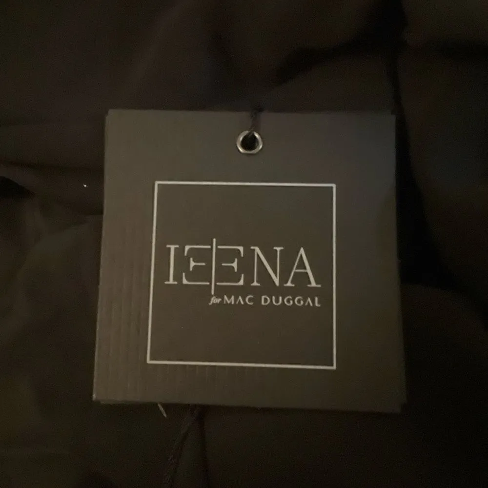 NWT Mac Duggal Puff Sleeve Black Cut Out Gown Dress 6 2630 - Image 12