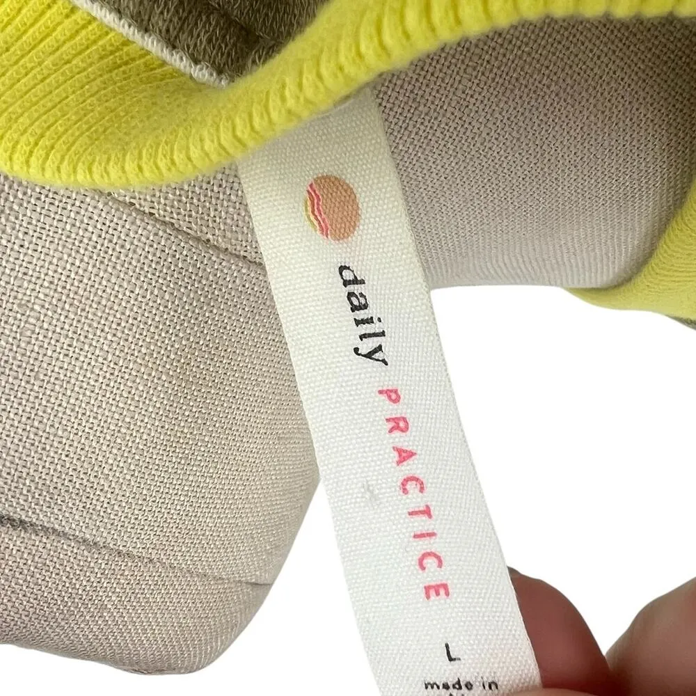 Anthropologie Daily Practice Tee Dress Striped Light Fleece Green‎ Size Large - Image 11