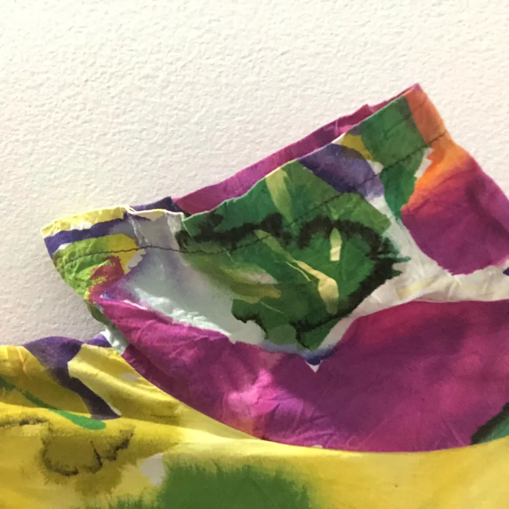 Vintage Jams World Hattie Tiered Mini Dress in Mixed Poppy Print Size Small - Image 3