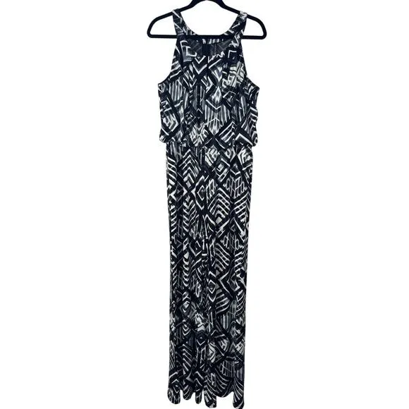 Marc New York Andrew Marc Jumpsuit Size Large Black White and Gray - Image 2