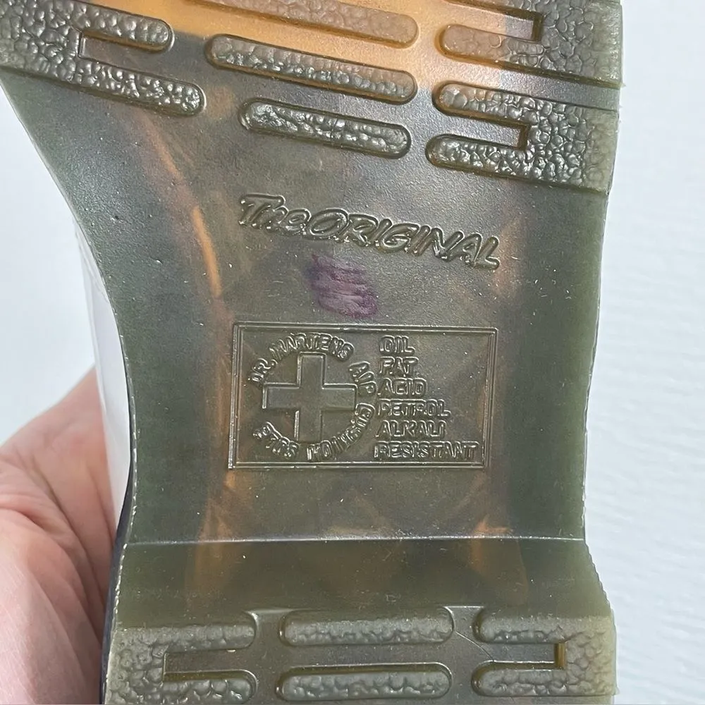 Dr. Martens‎ Oxford Shoes Women Size 7 White Patent Leather 26754 - Image 12