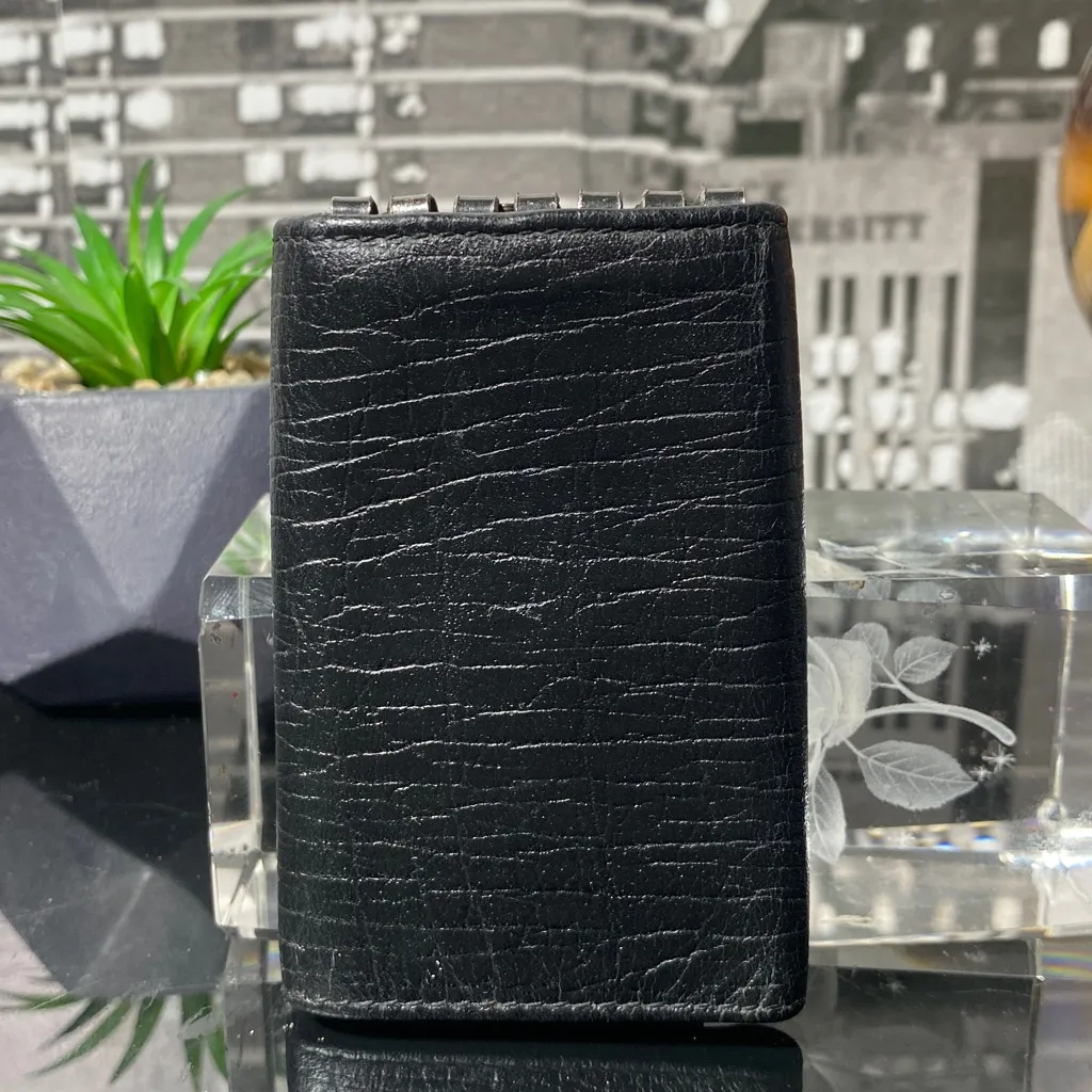 Authentic Gucci Black Leather Key Holder - Image 10