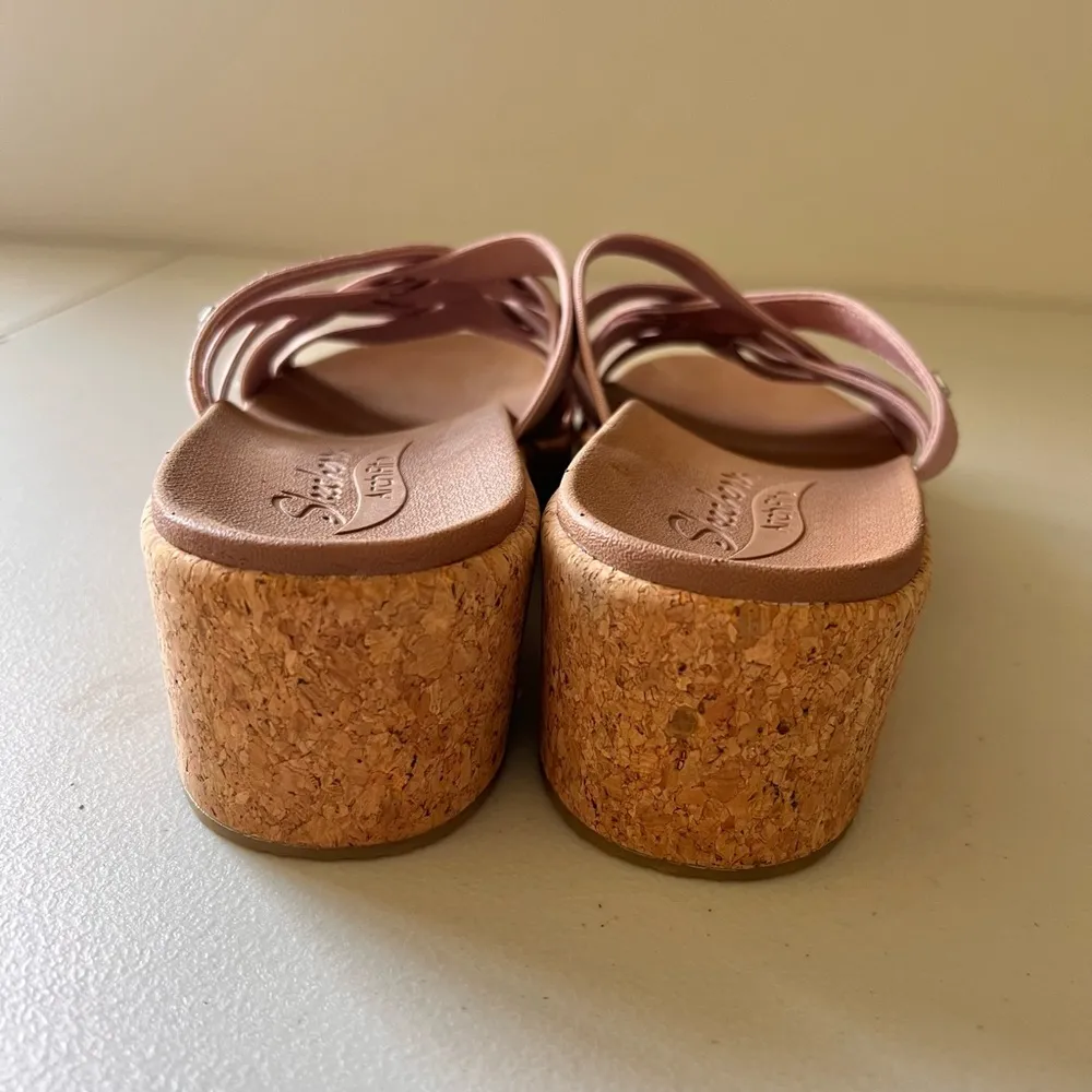 Skechers Arch Fit Bevelee Mauve Sandals Flip Flops Size 11 EUC - Image 7