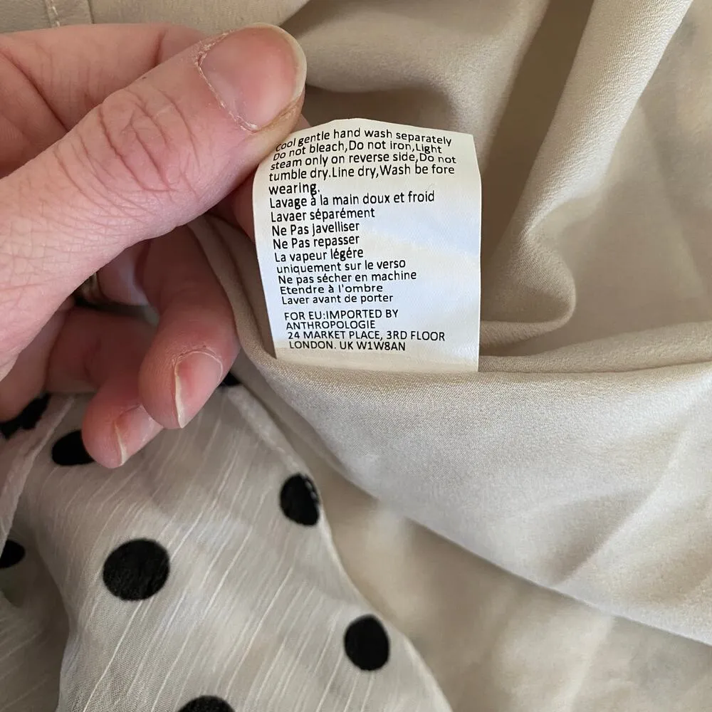 Elliatt Black White Polka Dot Dorothy Ruffled Tiered Flounce Mini Dress Small - Image 8