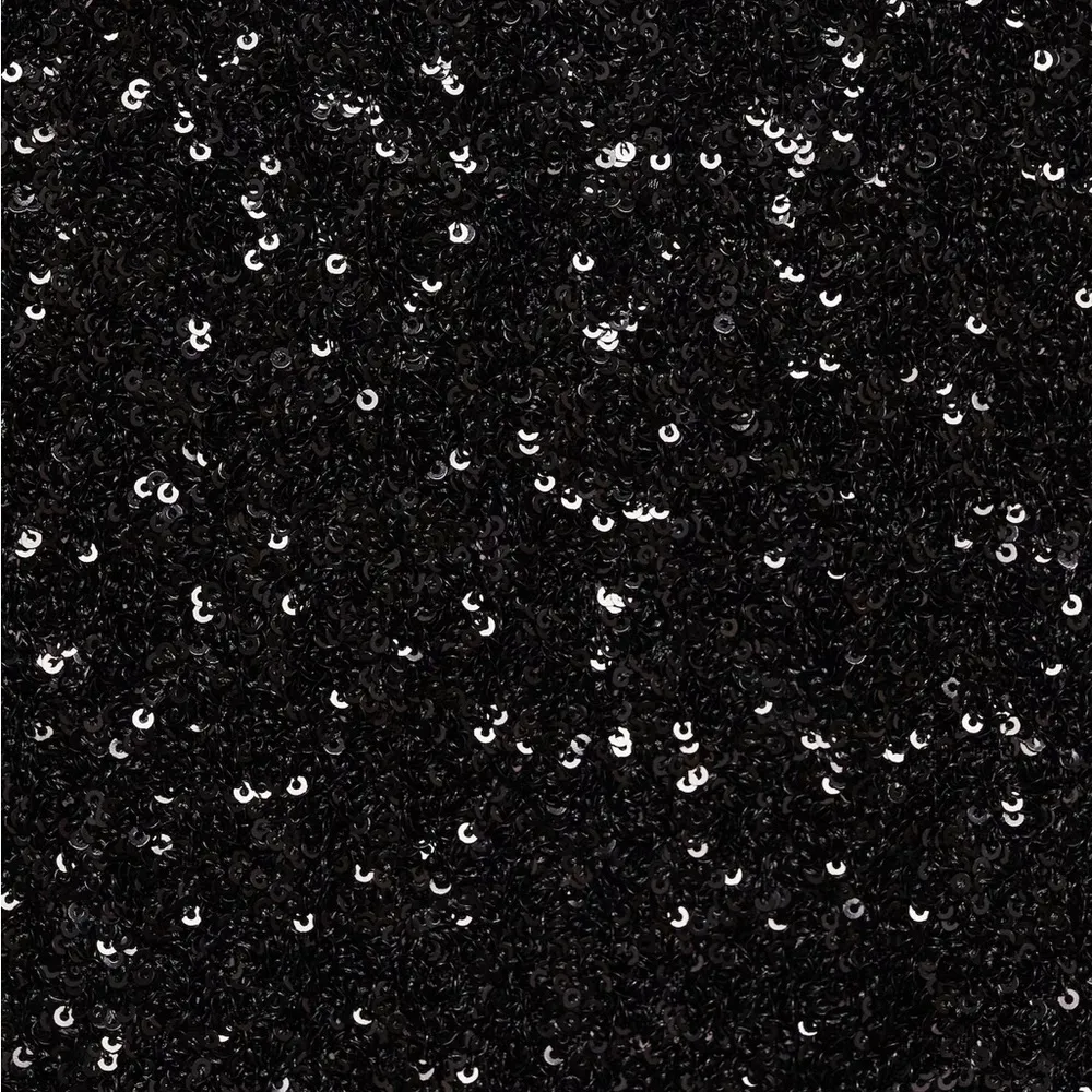 NWT Mango Mng Sequin Asymmetric Long Sleeve One Shoulder Blouse Top Glam Sexy L - Image 4