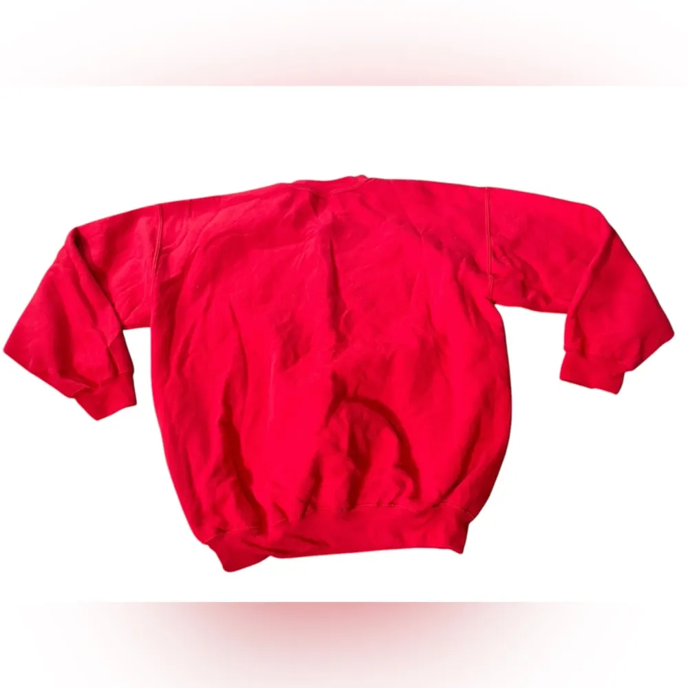 Gildan Vintage 90s Red Love Christmas Holiday Festive Grannycore Sweatshirt - Image 3