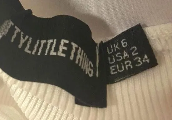 Pretty Little Thing White Tie Top - Image 4