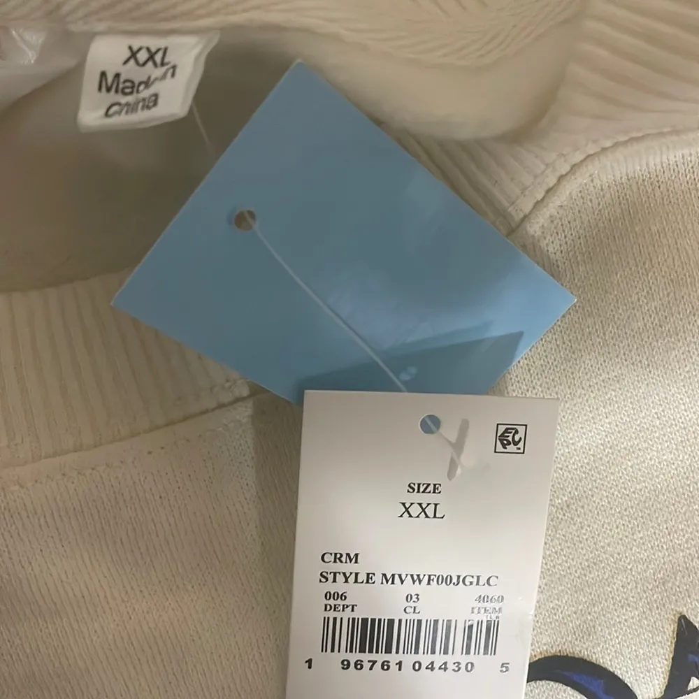 Marvel Wakanda Forever plus sweatshirt Cream Lightweight Crewneck Sz XXL New - Image 4