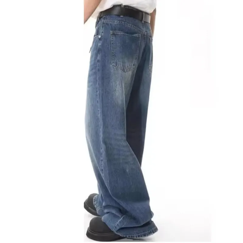 NWT ~ Unisex Wide Leg Black Denim Jeans ~ Men Women's Size MEDIUM - Image 2