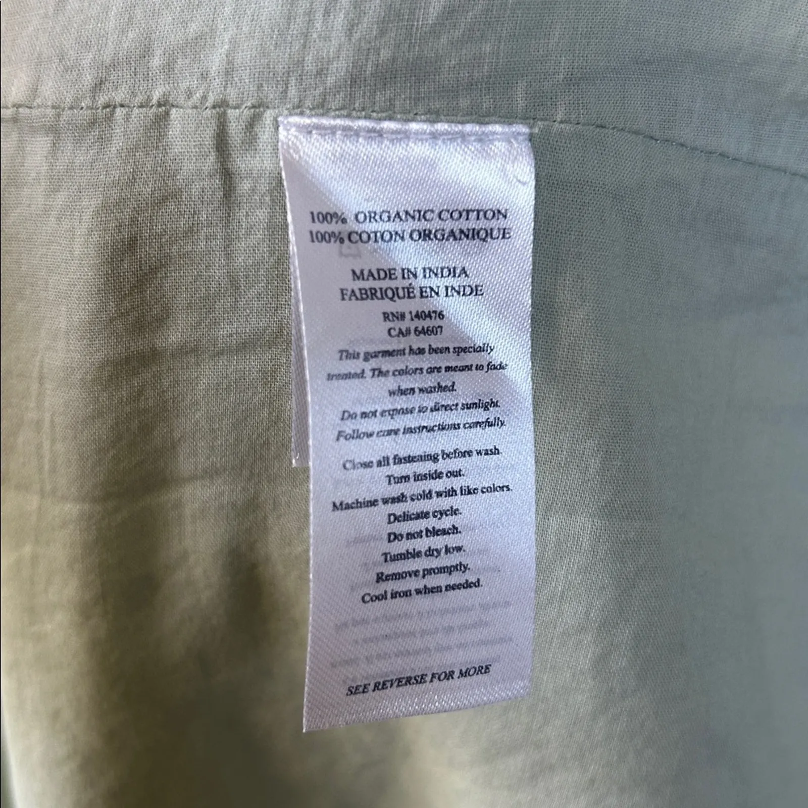 Faherty Valencia Eyelet Mini Dress in Desert Sage Green Size Small Gently Used - Image 5