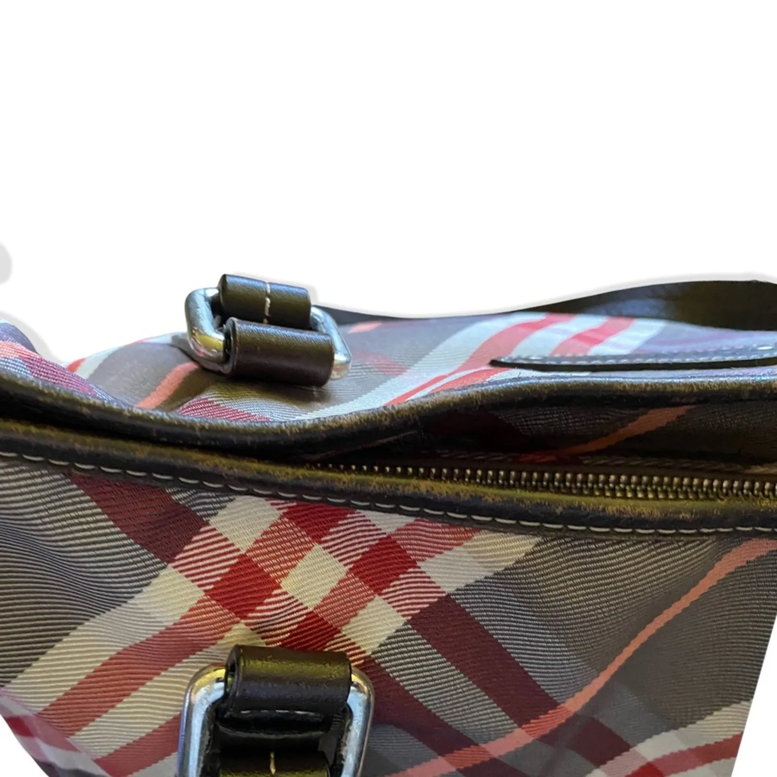 Burberry  Blue Label Nova Check Canvas & Leather Purse - Image 4