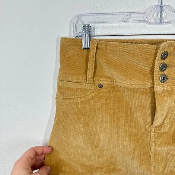 Rue21‎ Y2K 90s Tan Corduroy Ultra Micro Low Rise Mini Skirt Juniors Size 9/10 - Image 7