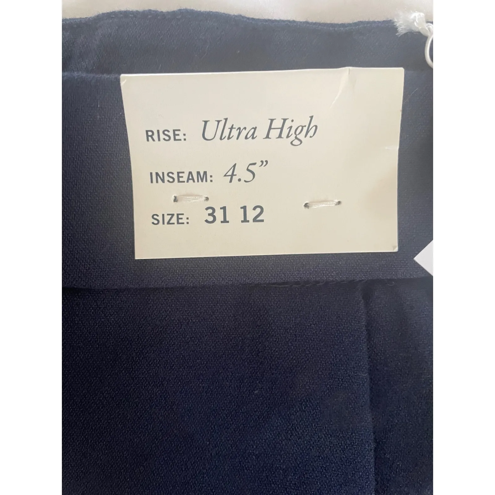 NWT Abercrombie & Fitch Sloane Shorts Ultra High Rise Pleated‎ Navy Blue 31 - Image 14