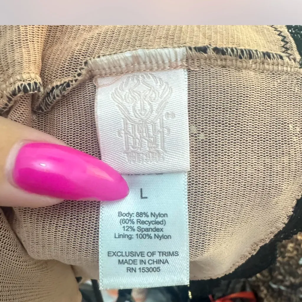 HAH Top 2 Bottom Cami Black Size L - Image 8