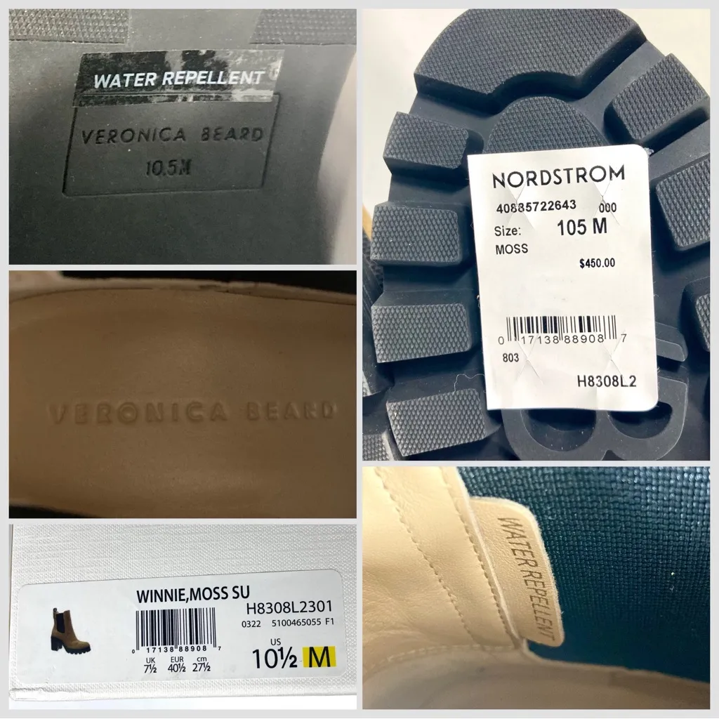 Veronica Beard Winnie Suede Ankle Boots Moss Size 10.5 NEW - Image 16