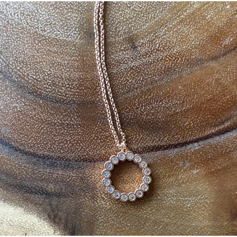 NWT Kate Spade CZ Open Circle Pendant Necklace - Image 7