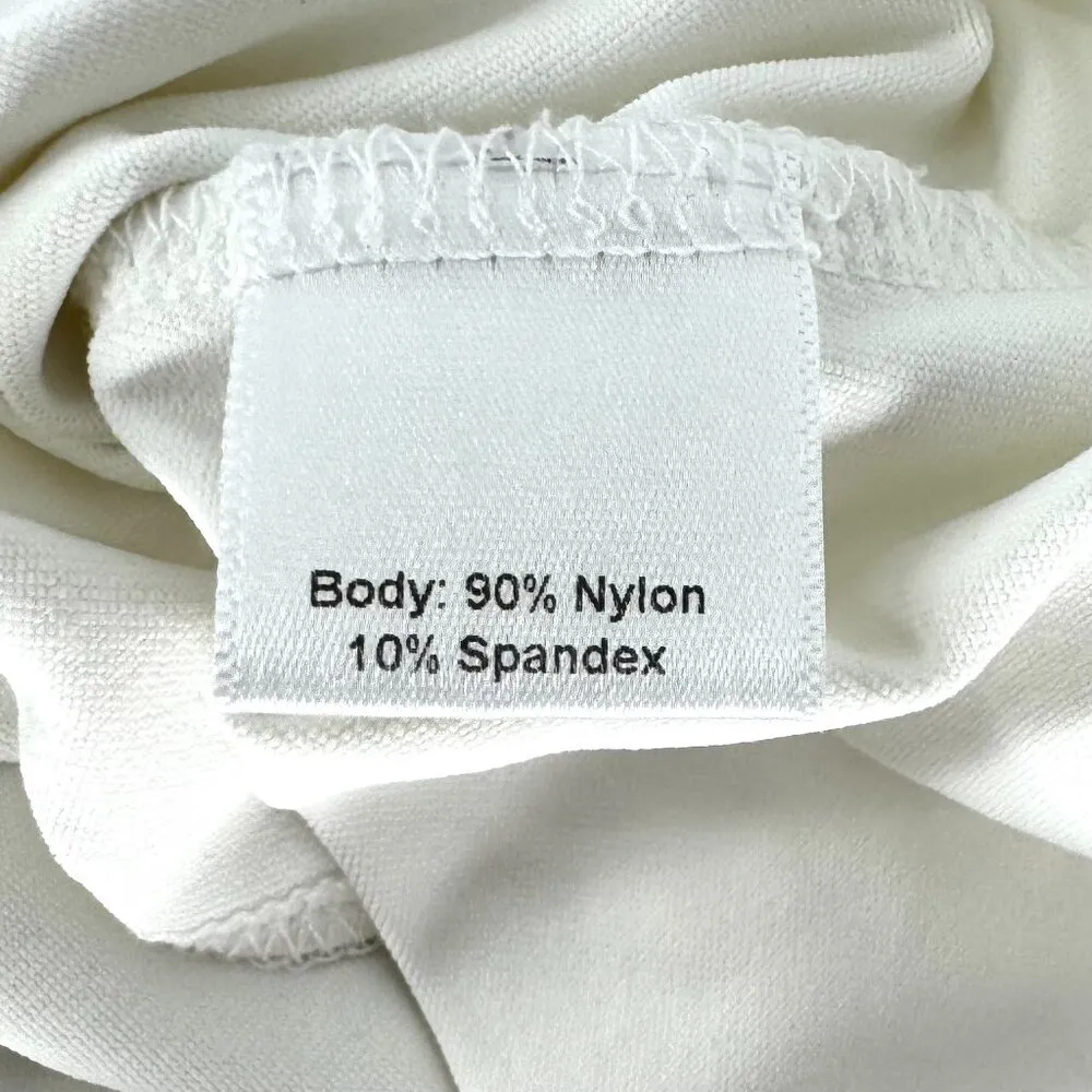 L'Oeuf Poché Baseline Tennis Skort White with Navy Sports Stripes Size Small - Image 7