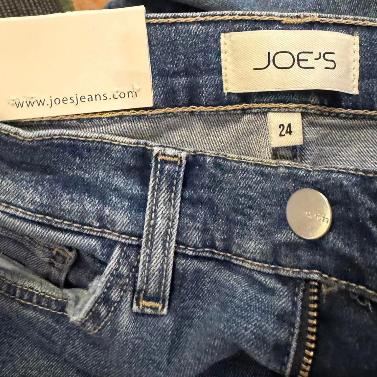 Joe’s Jeans The Callie Cropped Bootcut Women’s Sz 24 Blue Stretch Denim High Ris - Image 4