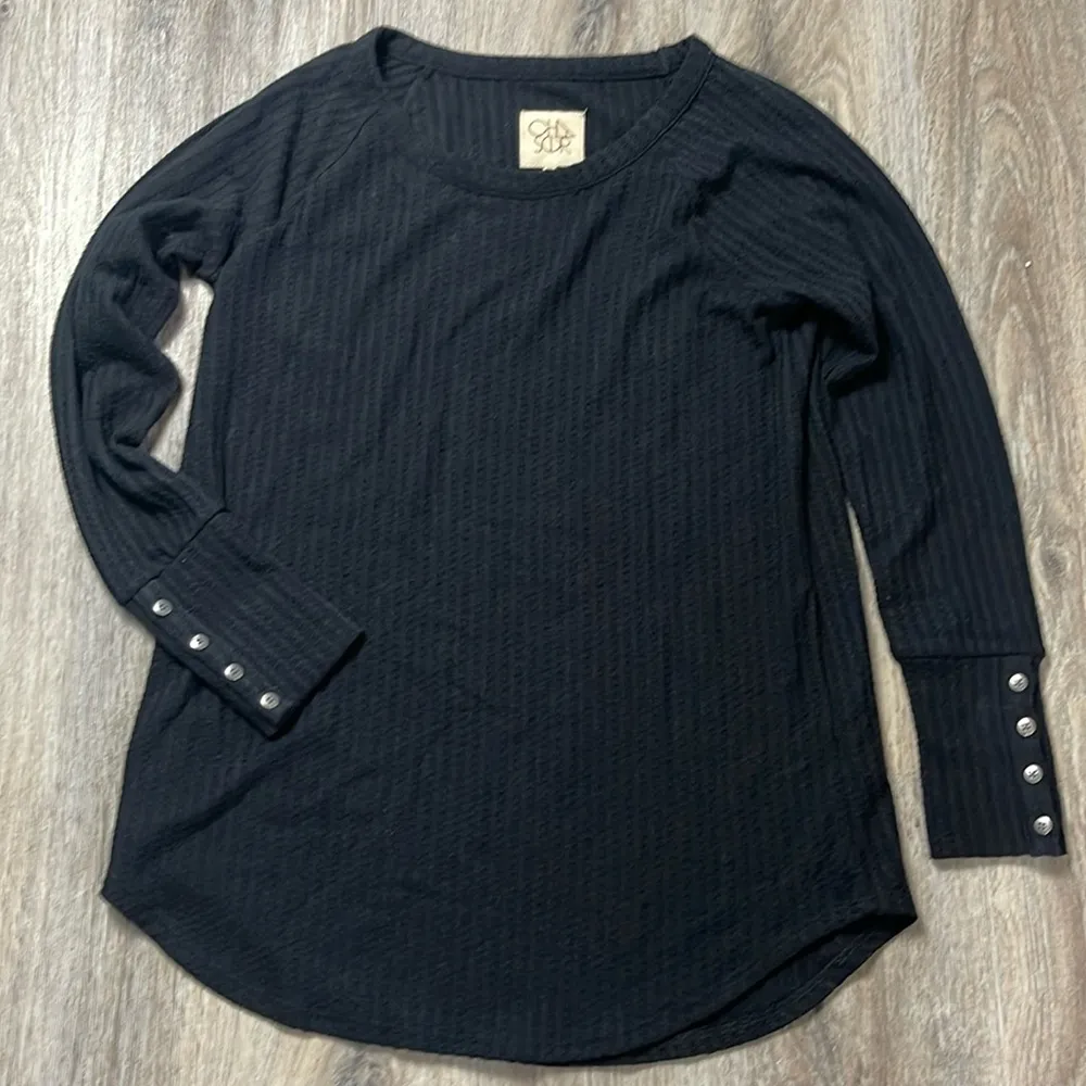 Chaser Long Sleeve Thermal Waffle Knit Shirt Size - Image 4