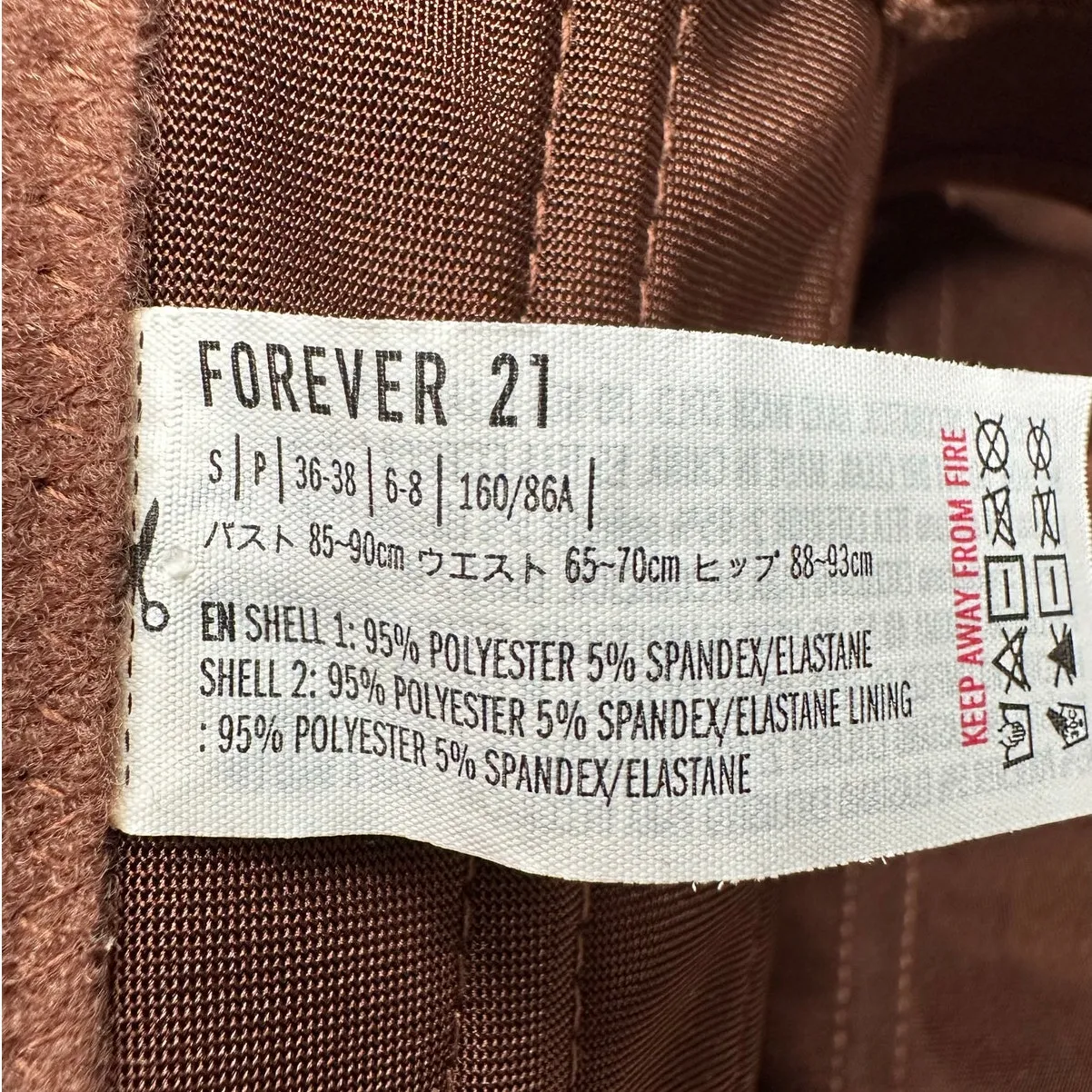 Forever 21  Brown Silk Cropped Corset Tank - Image 6