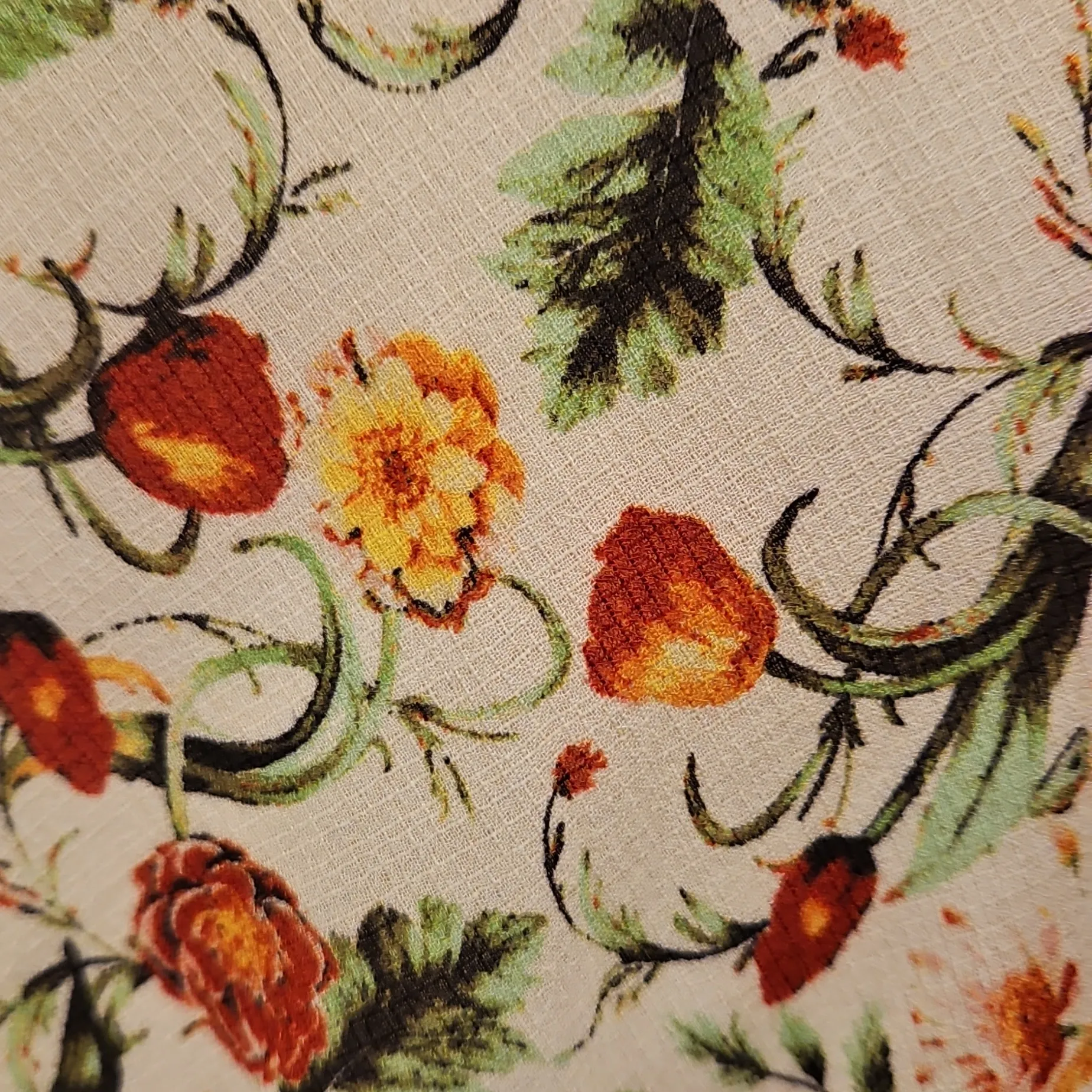 💕MAX STUDIO💕 Short Bell Sleeve Fit & Flare Dress Floral Foliage XL NWT - Image 9