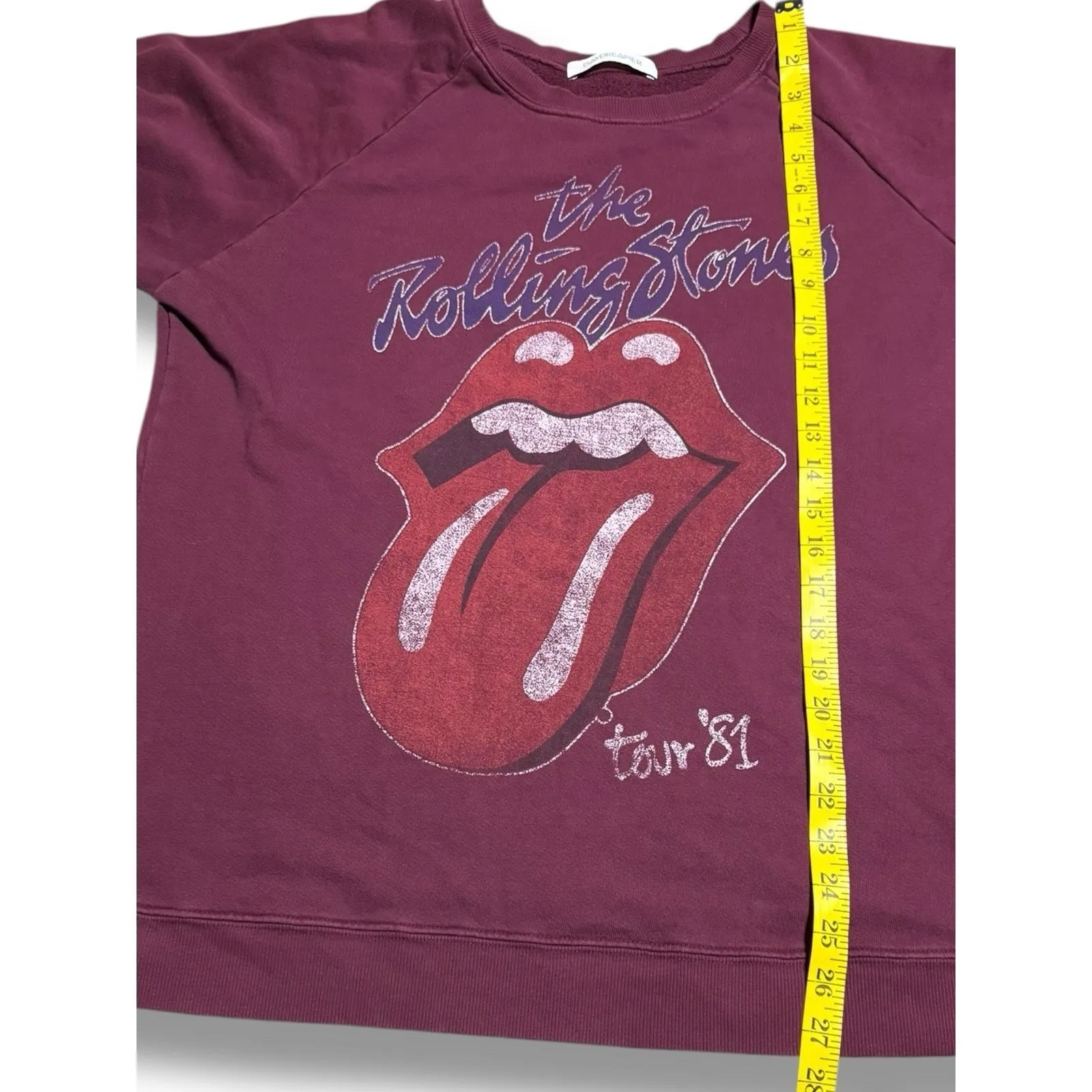Daydreamer Rolling Stones Tour Crewneck Sweatshirt Red Large Free People Revolve - Image 8