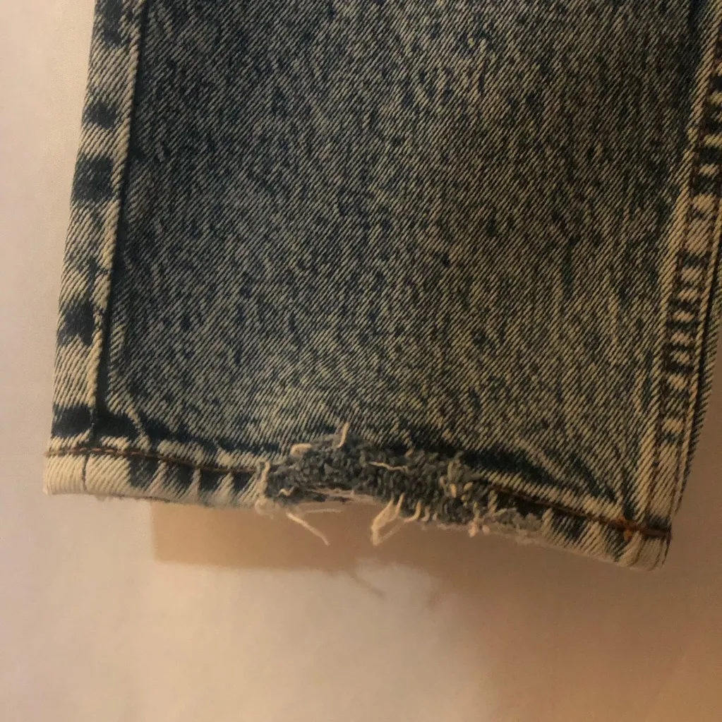 ABERCROMBIE & FITCH The Mom High Rise Acid Wash Curve Love Jeans Size 27 - Image 9