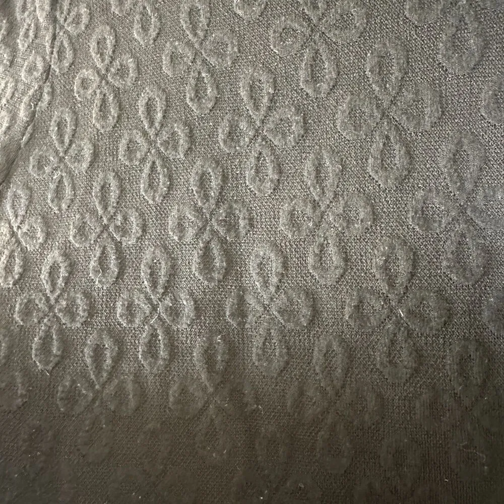 Torn by Ronny Kobo Black Peplum Knit Monochrome Black Blouse Size Large - Image 6