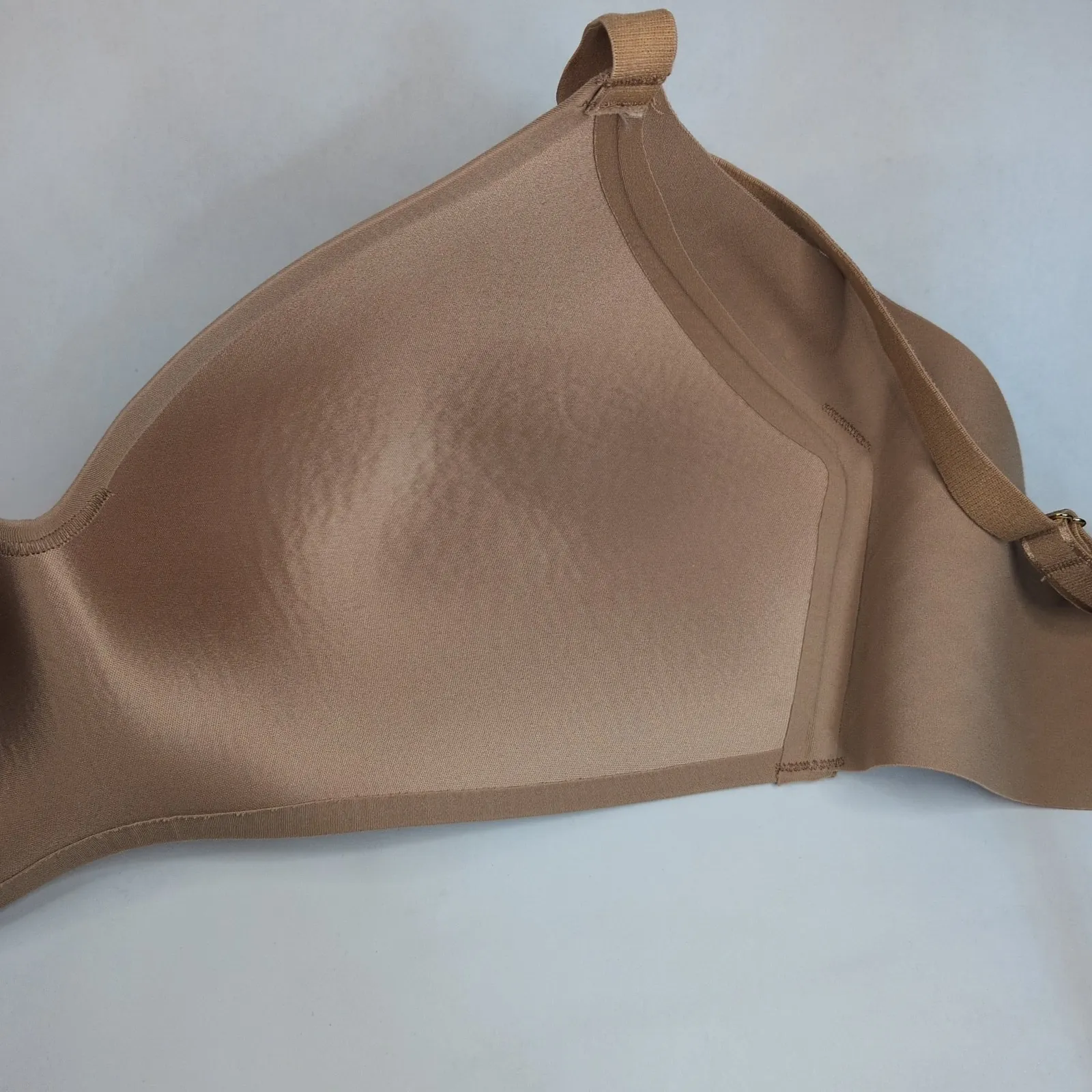 Knix Size 7 Seamless Wireless Comfort Bra Tan Everyday Full Coverage 36DD 38DD - Image 4