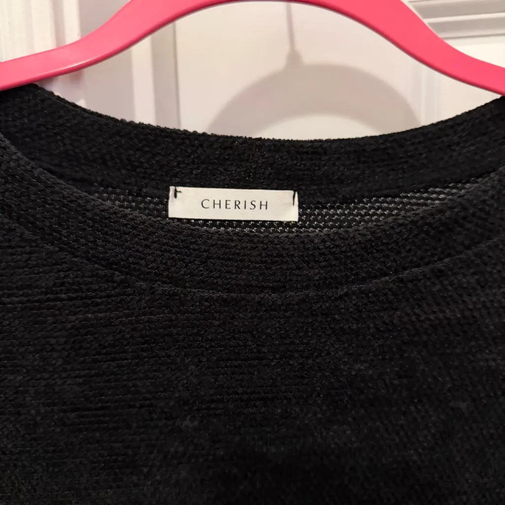 Cherish Black Long Sleeve Sweater - Image 2