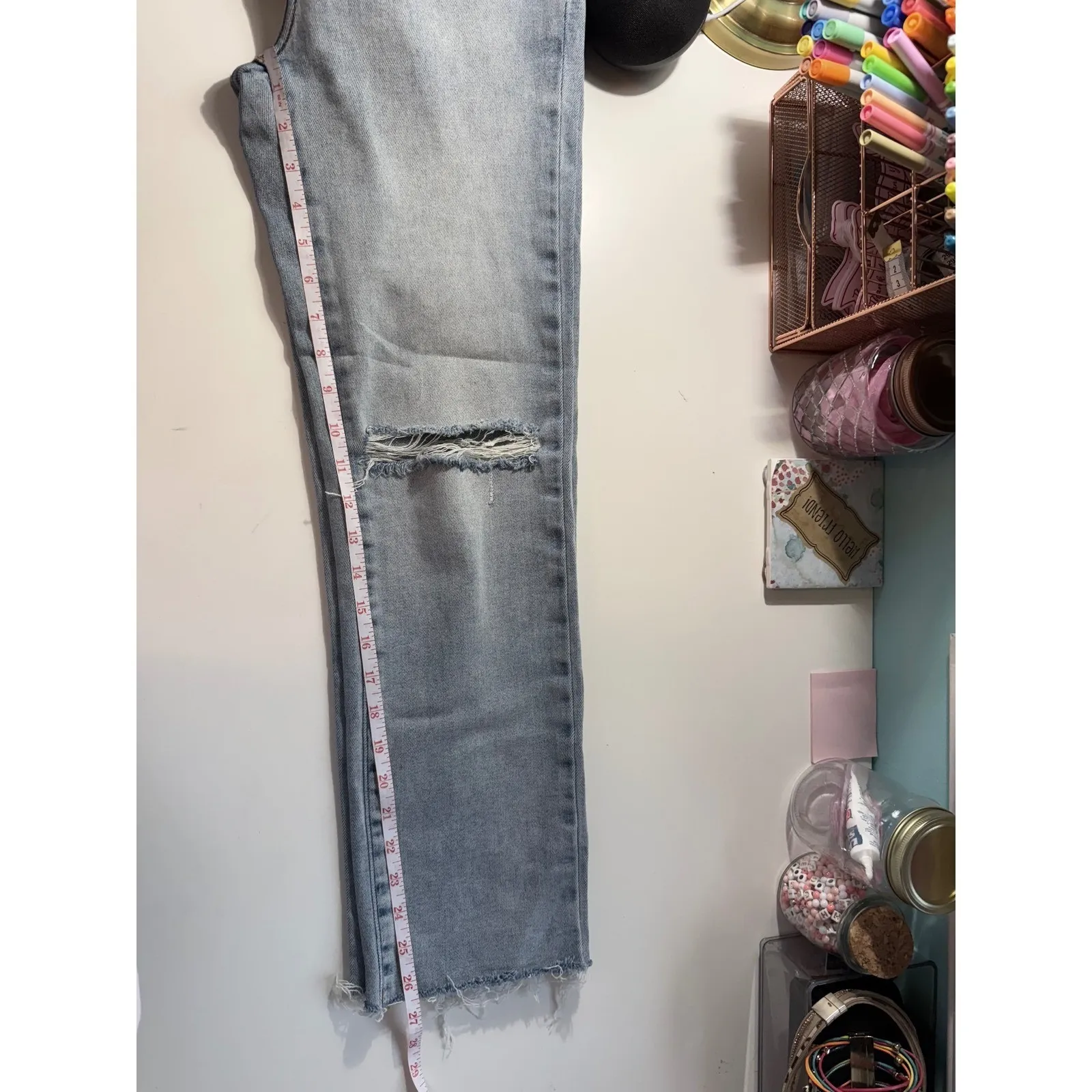 Lot of 2 Lauren Conrad High‎ Rise Jeans | Skinny| Straight | Distressed | Size 2 - Image 16