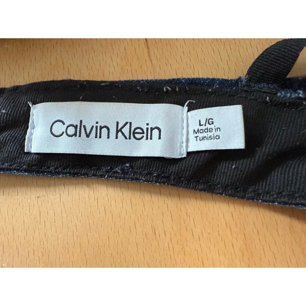 Calvin Klein Triangle Denim Bra Top Size Large - Image 5