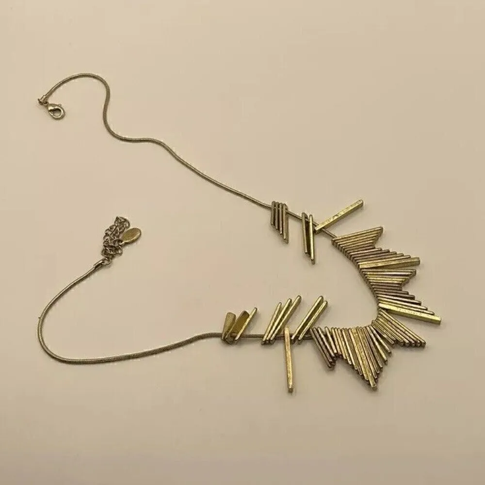 Sterling Forever Triple Layered Bar Necklace Gold - Image 10