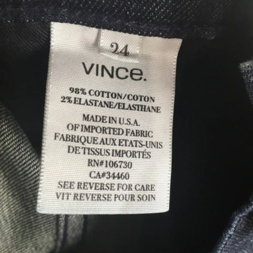 Vince Wide Leg Fonda Trouser Dark Wash - Image 9