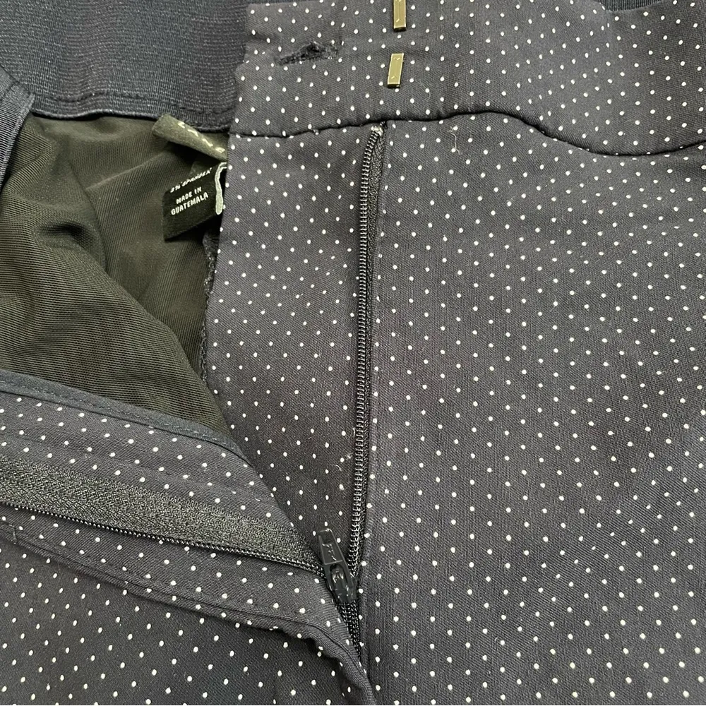 Lane Bryant Womens Pants Blue White Polka Dot Full Length Stretch Plus Size 22 - Image 8