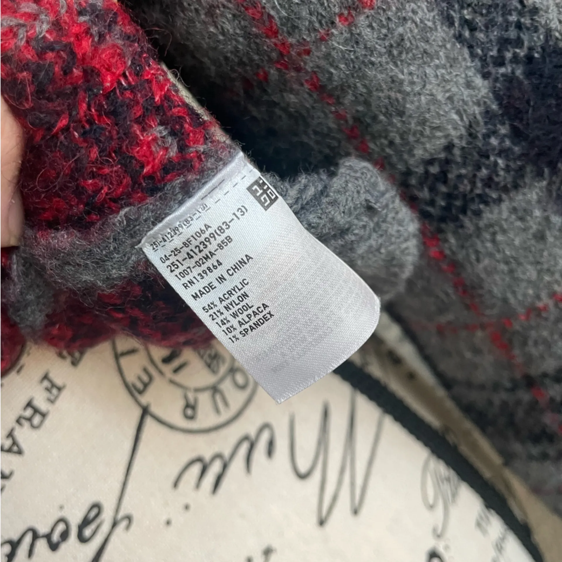 Uniqlo x Ines De La Fressange Grid Wool Sweater - Image 11