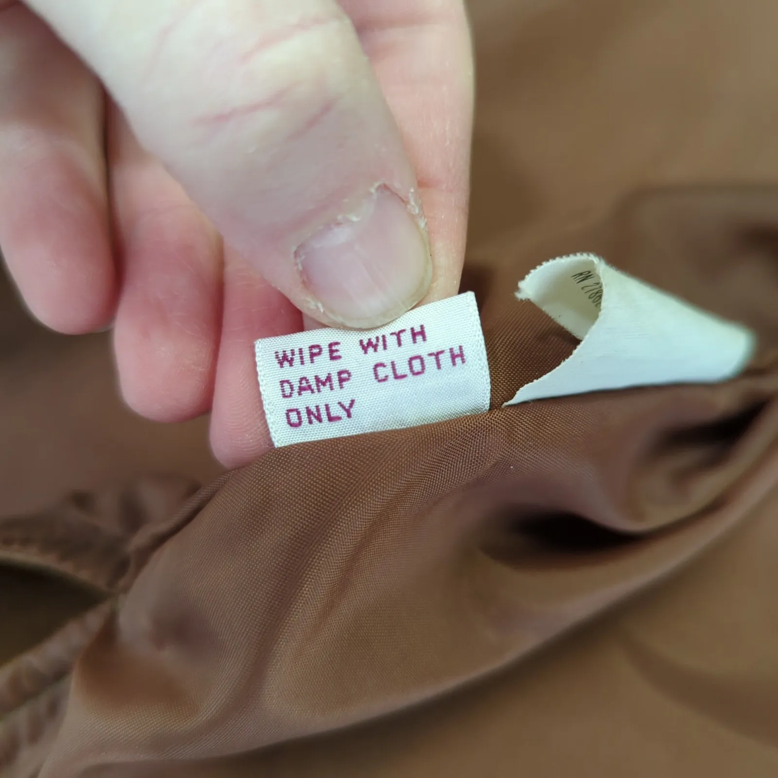 Vintage Stix Baer Fuller Vegan Faux‎ Leather Jacket Brown Women's Large Vinyl - Image 10