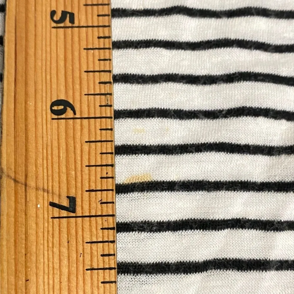 Pins and Needles Stripe XS Women’s Raw Hem Swing Top Blouse Oversized - Image 11