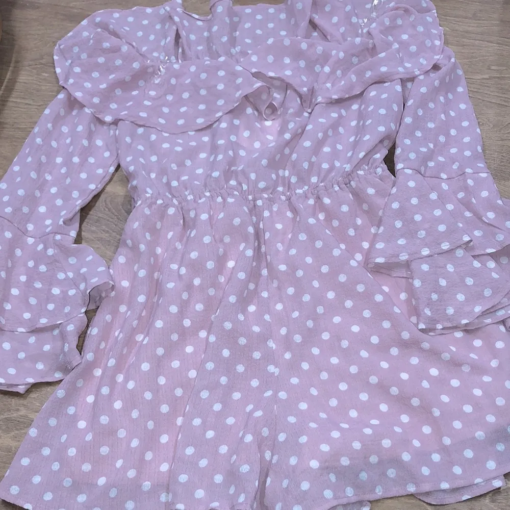 Favlux size large pink polka dot flirty romper - Image 6