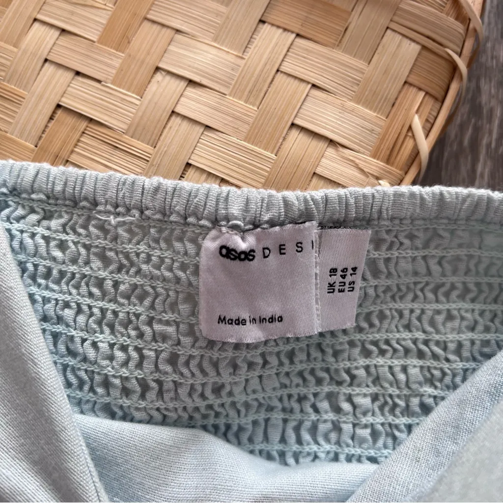 Asos linen embroidered‎ Peter Pan collar play suit romper - Image 6