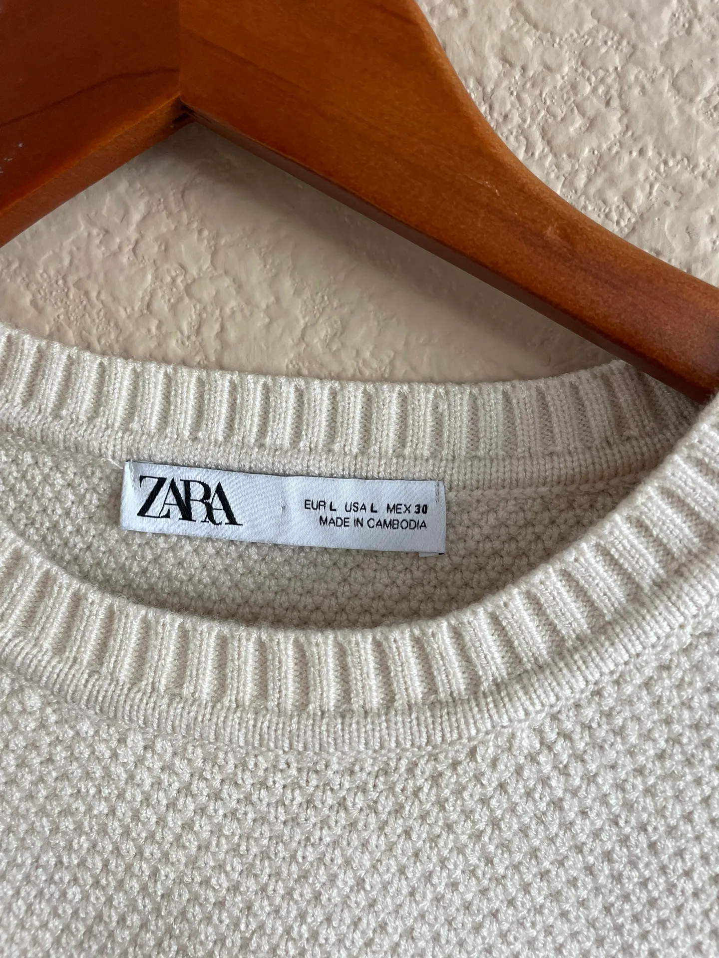 Cream Knitted  Top - Image 5