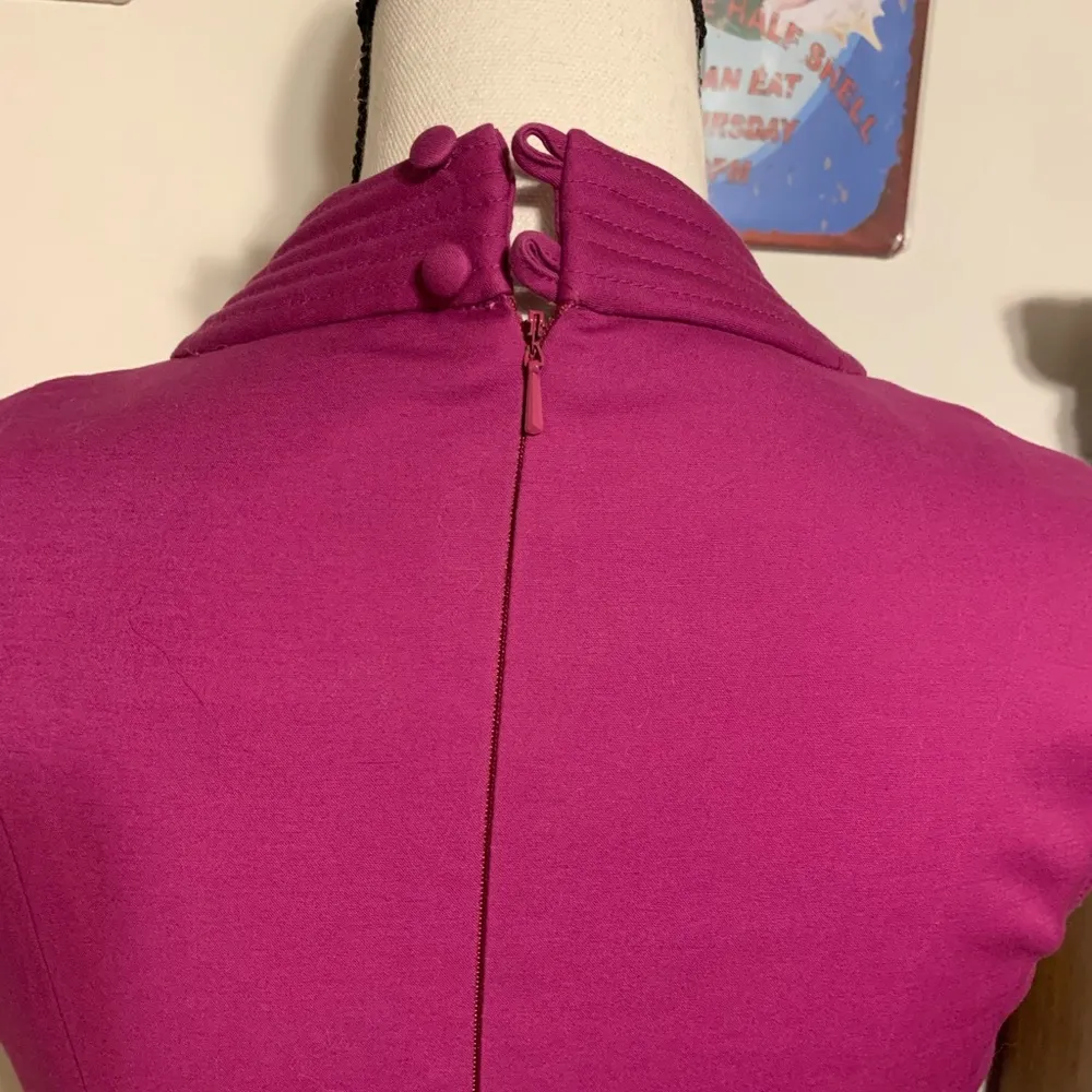 Jane Norman Purple Cut Out Pleated Bodycon Plunge Dress Size undefined - Image 7