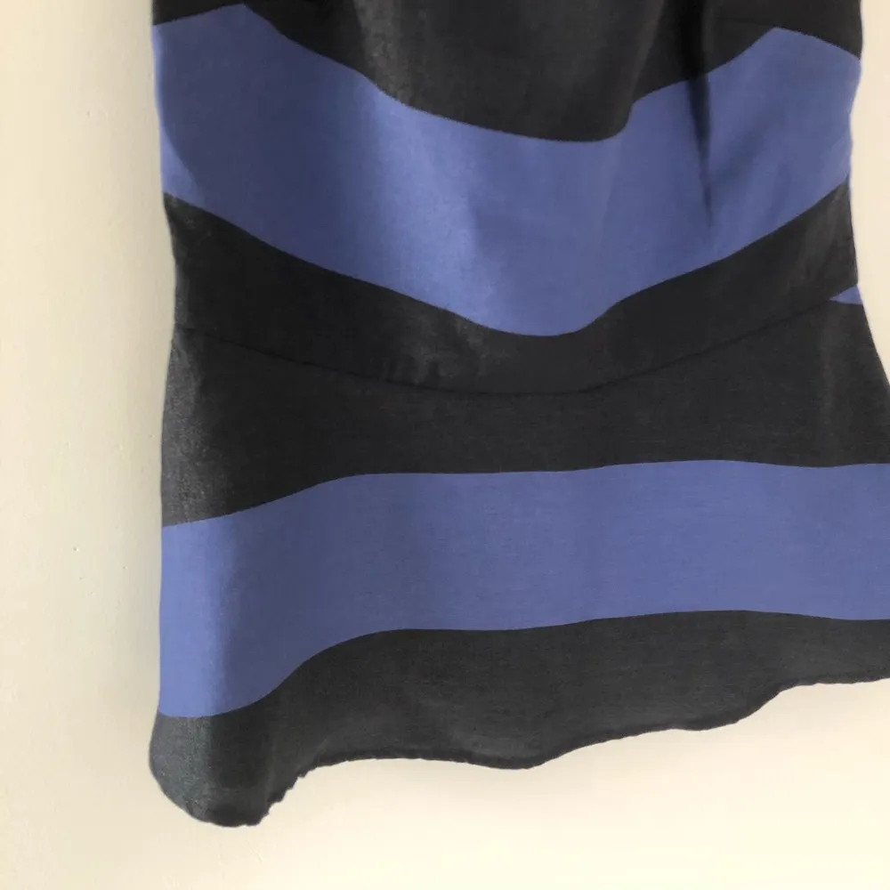 Banana Republic Shimmer Stripe Peplum Top Size 4 - Image 2